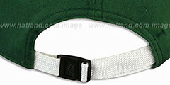 Jets BALLISTIC SCRIPT A-FRAME STRAPBACK Green-White Hat by New Era - 4th View