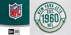 Jets HISTORIC SIDELINE PINWHEEL Fitted Hat by New Era - 4th View