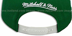 Jets LASER-STITCH SNAPBACK Green-White Hat by Mitchell and Ness - 4th View