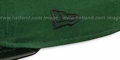 Jets NFL ENGLISH-WORD SNAPBACK Green-Black Hat by New Era - 4th View