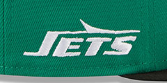 Jets NFL LIGATURE SNAPBACK Green-Black Hat by New Era - 4th View