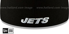 Jets NFL TEAM-BASIC Black Fitted Hat by New Era - 4th View