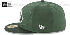 Jets STADIUM SHADOW Green Fitted Hat by New Era - 4th View