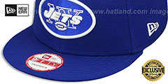 Jets TEAM-BASIC SNAPBACK Royal-White Hat by New Era - 4th View