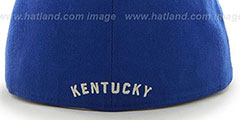 Kentucky NCAA CATERPILLAR Royal Fitted Hat by 47 Brand - 4th View