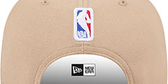 Kings 2024 NBA DRAFT SNAPBACK Camel-Black Hat by New Era - 4th View