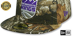 Kings NBA TEAM-BASIC Realtree Camo Fitted Hat by New Era - 4th View