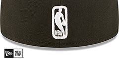 Knicks 2022 NBA DOUBLE WHAMMY DRAFT Black-White Fitted Hat by New Era - 4th View