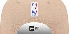 Knicks 2024 NBA DRAFT SNAPBACK Camel-Royal Hat by New Era - 4th View