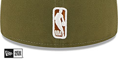 Knicks 2T COLOR PACK Olive-Tan Fitted Hat by New Era - 4th View