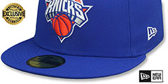 Knicks NBA G-LEAGUE Royal Fitted Hat by New Era - 4th View