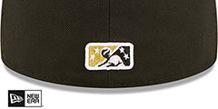 Knights MILB ONFIELD ALT 1 Black Fitted Hat by New Era - 4th View