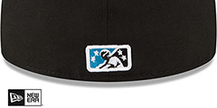 Knights MILB ONFIELD HOME-2 Black Fitted Hat by New Era - 4th View