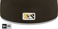 Knights MILB ONFIELD HOME Black Fitted Hat by New Era - 4th View