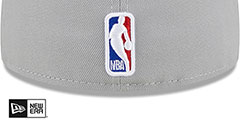 Lakers 2023 ALTERNATE NBA DRAFT Grey-Gold Fitted Hat by New Era - 4th View