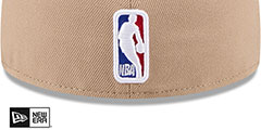 Lakers 2024 NBA DRAFT Camel-Purple  Fitted Hat by New Era - 4th View