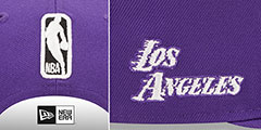 Lakers 22-23 ALTERNATE CITY-EDITION SNAPBACK Hat by New Era - 4th View