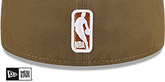 Lakers 2T COLOR PACK Olive-Tan Fitted Hat by New Era - 4th View