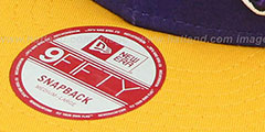 Lakers DOUBLE-WHAM IRON MAN SNAPBACK Hat by New Era - 4th View