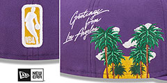 Lakers SIDE-CITY ICON Purple Hat by New Era - 4th View