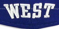 Lakers WEST TEAM-UP Royal Fitted Hat by New Era - 4th View