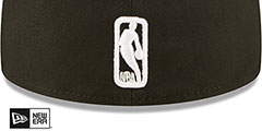 Logoman 2022 NBA DOUBLE WHAMMY DRAFT Black-White Fitted Hat by New Era - 4th View