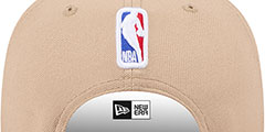 Logoman 2024 NBA DRAFT SNAPBACK Camel-Royal Hat by New Era - 4th View