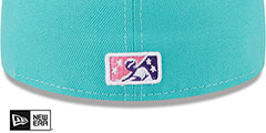 Louisville Bats THEME NIGHT Teal-Purple Fitted Hat by New Era - 4th View