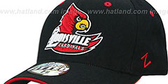 Louisville DHS Black Fitted Hat by Zephyr - 4th View