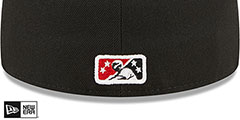 Lugnuts MILB MARVEL DEFENDERS Black-Red Fitted Hat by New Era - 4th View