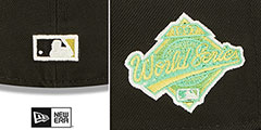 Marlins 1997 WS CITRUS POP Black-Yellow Fitted Hat by New Era - 4th View