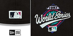 Marlins 1997 WS POLAR LIGHTS Black-Teal Fitted Hat by New Era - 4th View