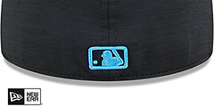 Marlins 2024 ONFIELD CLUBHOUSE Heather Black Fitted Hat by New Era - 4th View