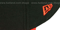 Marlins BAYCIK Black-Orange Fitted Hat by New Era - 4th View