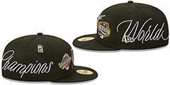 Marlins HISTORIC CHAMPIONS Black Fitted Hat by New Era - 4th View