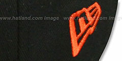 Marlins SAILTIP SNAPBACK Black-Orange Hat by New Era - 4th View