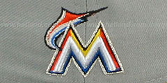 Marlins TEAM-PRIDE Grey-Black Fitted Hat by New Era - 4th View