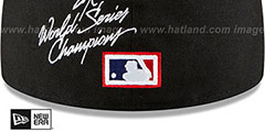 Marlins WORLD SERIES CHAMPS ELEMENTS Black Fitted Hat by New Era - 4th View