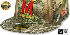 Maryland NCAA TEAM-BASIC Realtree Camo Fitted Hat by New Era - 4th View