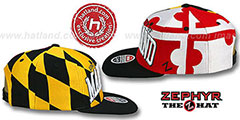 Maryland SUPER-FLAG SNAPBACK Hat by Zephyr - 4th View