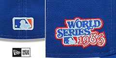 Mets 1986 WS CLOUD-UNDER Royal Fitted Hat by New Era - 4th View