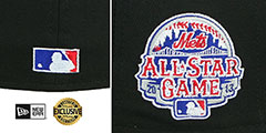 Mets 2013 ALL STAR GAME RED-BOTTOM Black Fitted Hat by New Era - 4th View