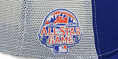 Mets 2013 ASG MESH-BACK SIDE-PATCH Royal-White Fitted Hat by New Era - 4th View