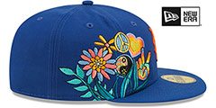 Mets GROOVY Royal Fitted Hat by New Era - 4th View