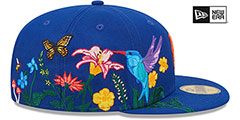 Mets SIDE-BLOOM Royal Fitted Hat by New Era - 4th View