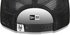 Mets TEAM-BASIC TRUCKER SNAPBACK Black-White Hat by New Era - 4th View