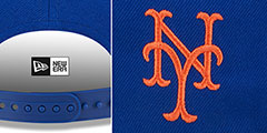 Mets TEAM-SCRIPT SNAPBACK Royal Hat by New Era - 4th View