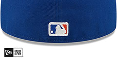 Mets TRIPLE THREAT IDENTITY Royal Fitted Hat by New Era - 4th View