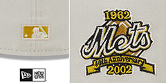 Mets TWO-TONE STONE Fitted Hat by New Era - 4th View