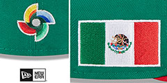 Mexico 2023 WBC GAME Green-Red Hat by New Era - 4th View